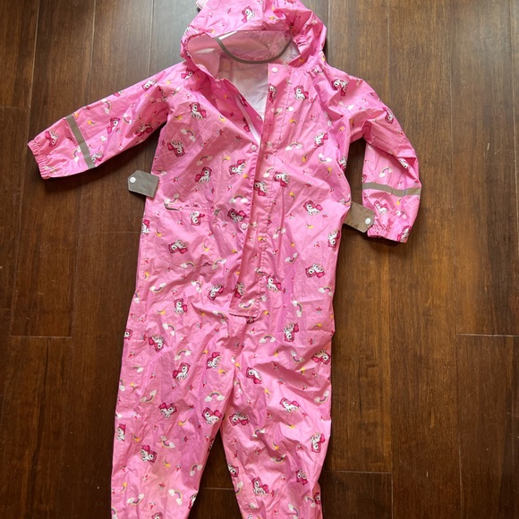 Pink Unicorn Rain Suit - Picture 1 of 2